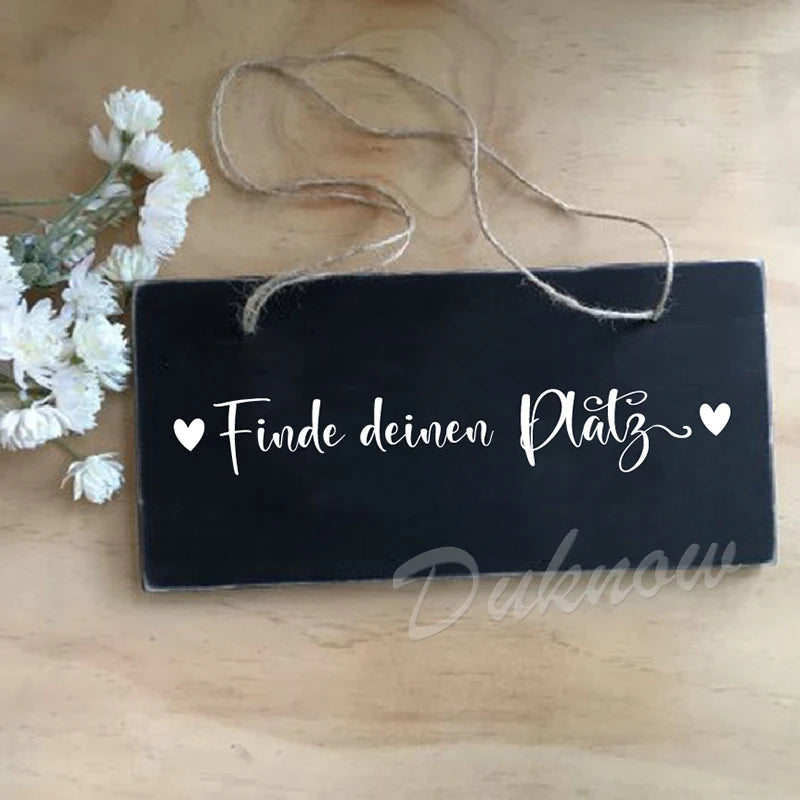 ドイツ語 結婚式座席表 アートステッカー
