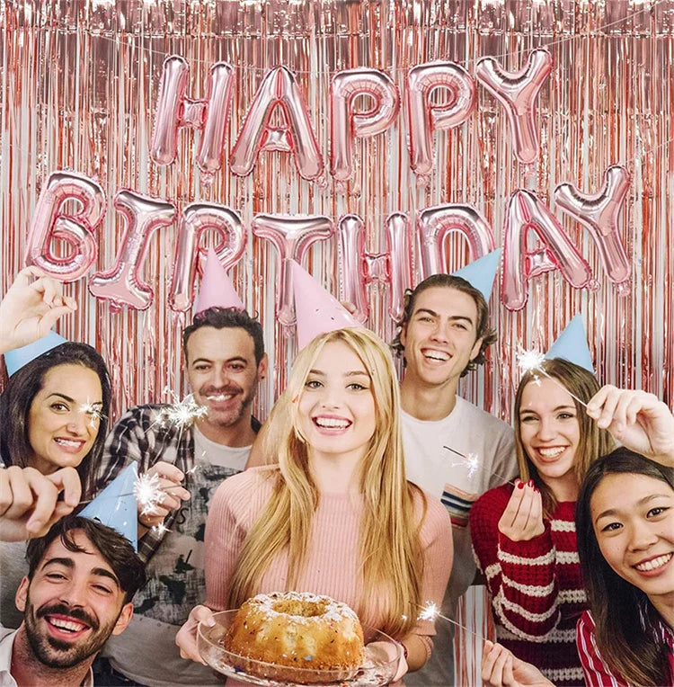 パーティー・インテリア用装飾 キラキラ!ホイル素材カーテン 2Pセット お得