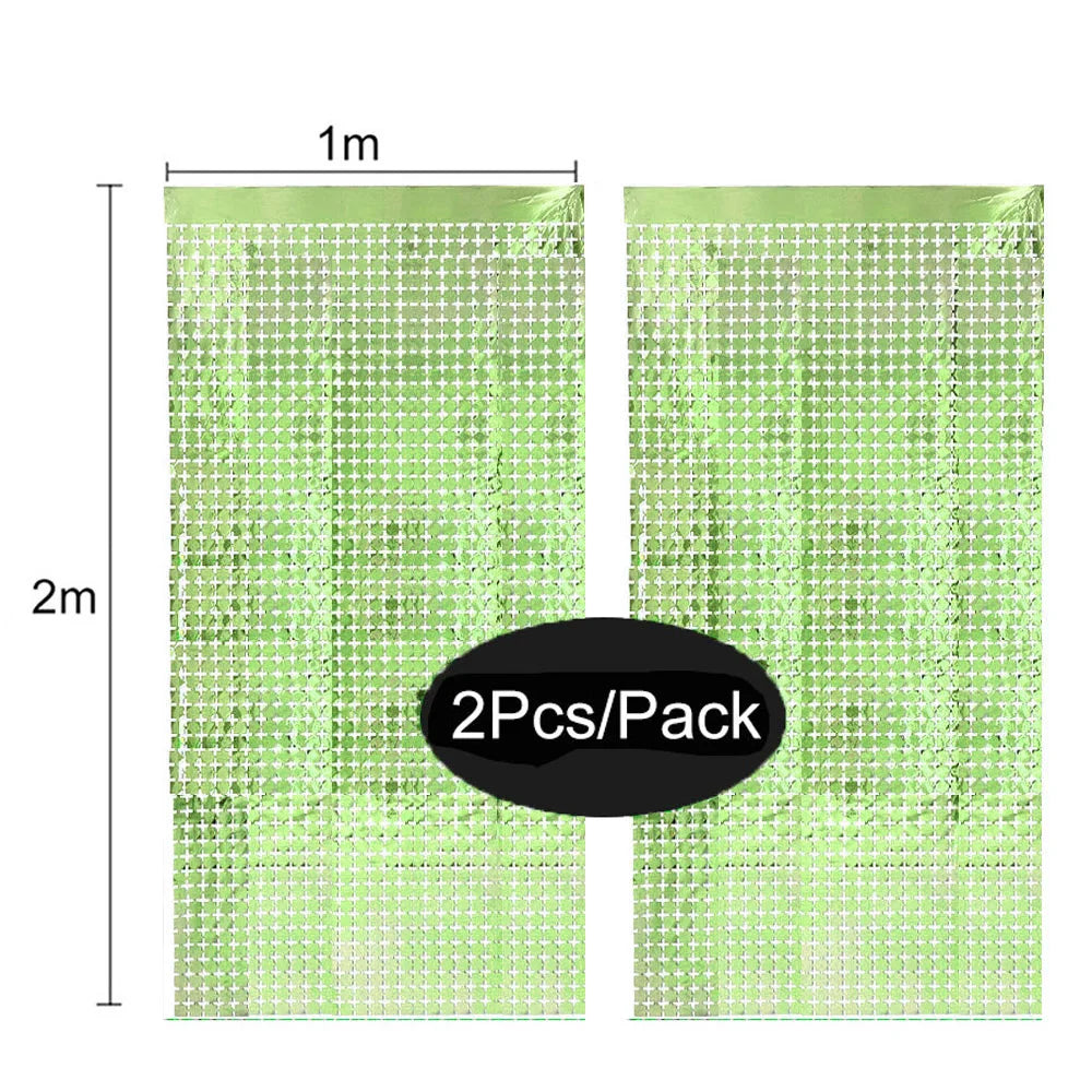 パーティー・インテリア装飾 キラキラ!カーテン 2枚入 ミラーボール風デザイン