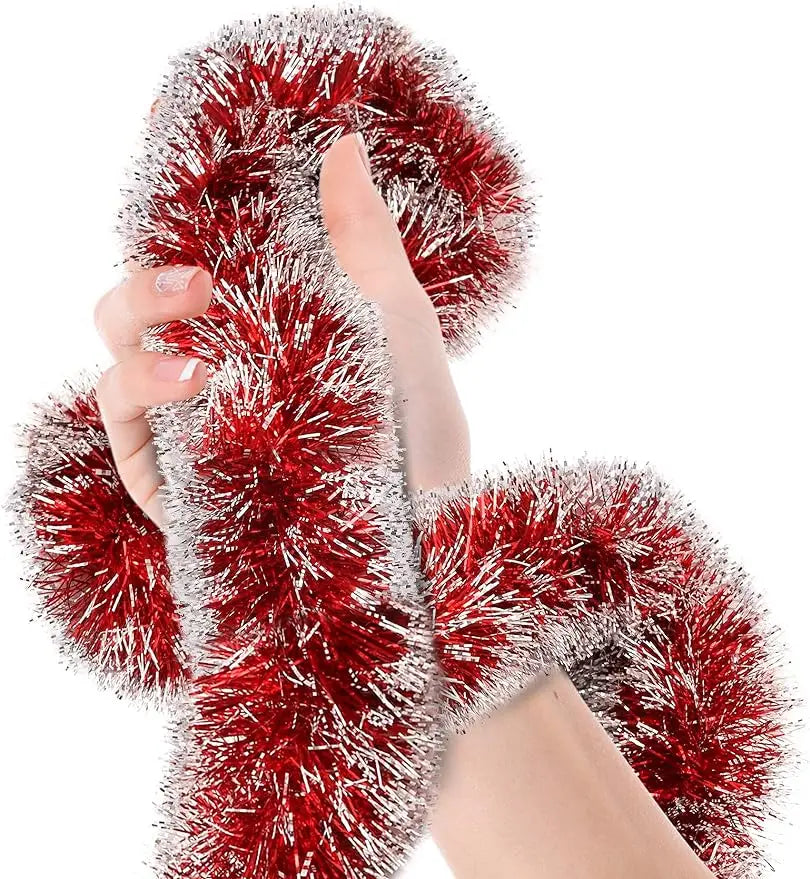 クリスマスリース|メタリックストリーマー 緑 2m