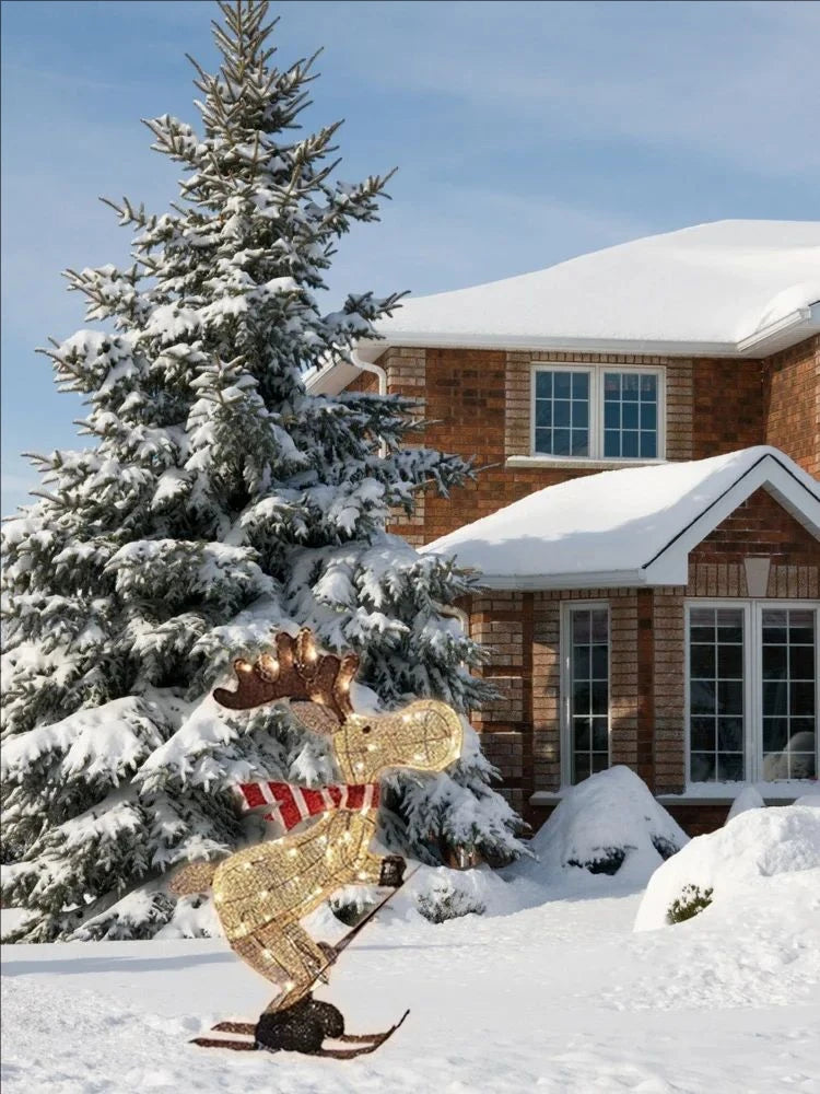 モチーフライト|イベント・クリスマス装飾|LEDライト付きトナカイオーナメント