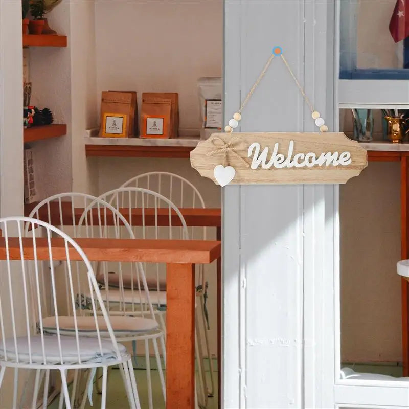 木製ウェルカムドアサインプレート