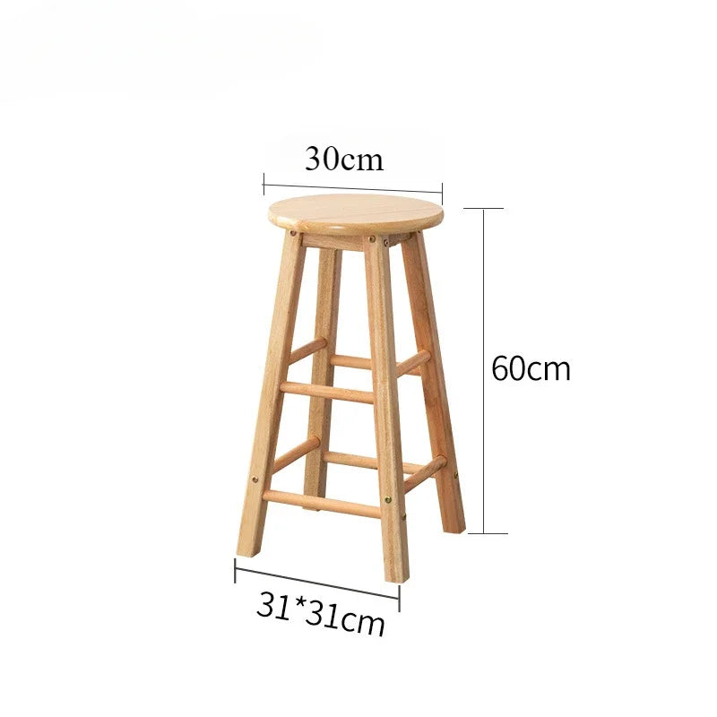 モダン無垢材ハイスツール バー・商業用