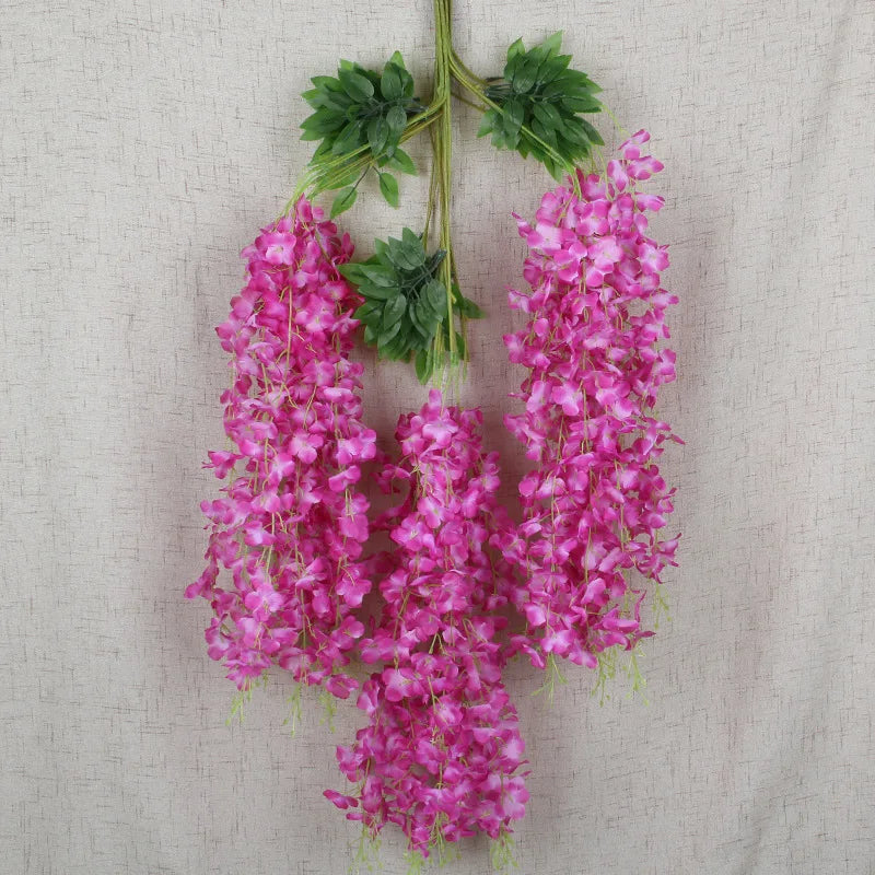 パーティー・インテリア装飾|藤の花シルク造花12個セット(110c)