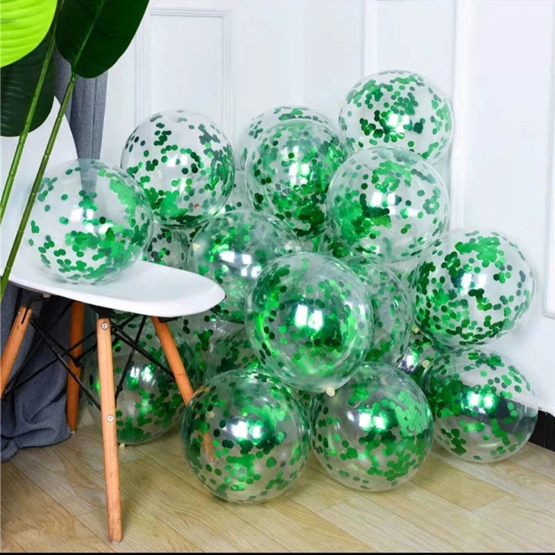 イベント・クリスマス装飾|ゴールドシルバー紙吹雪バルーンセット