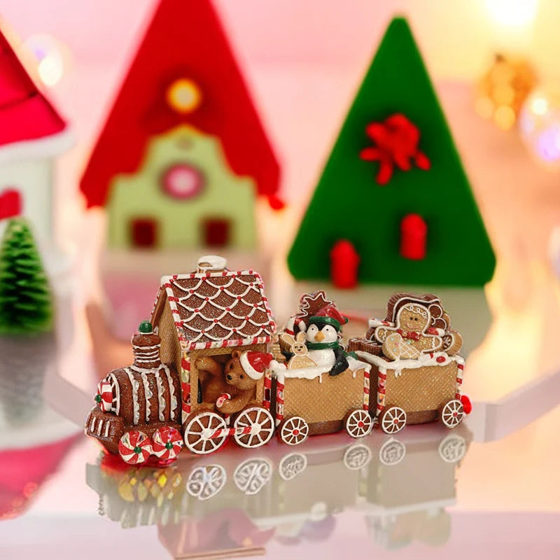 【クリスマス・パーティー装飾】可愛い汽車の置物