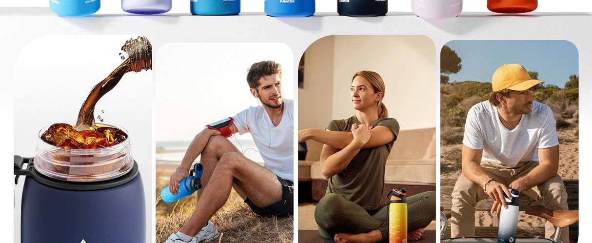 |イベント・ノベルティ用品 | マグネット蓋付きスポーツウォーターボトル |1000ml