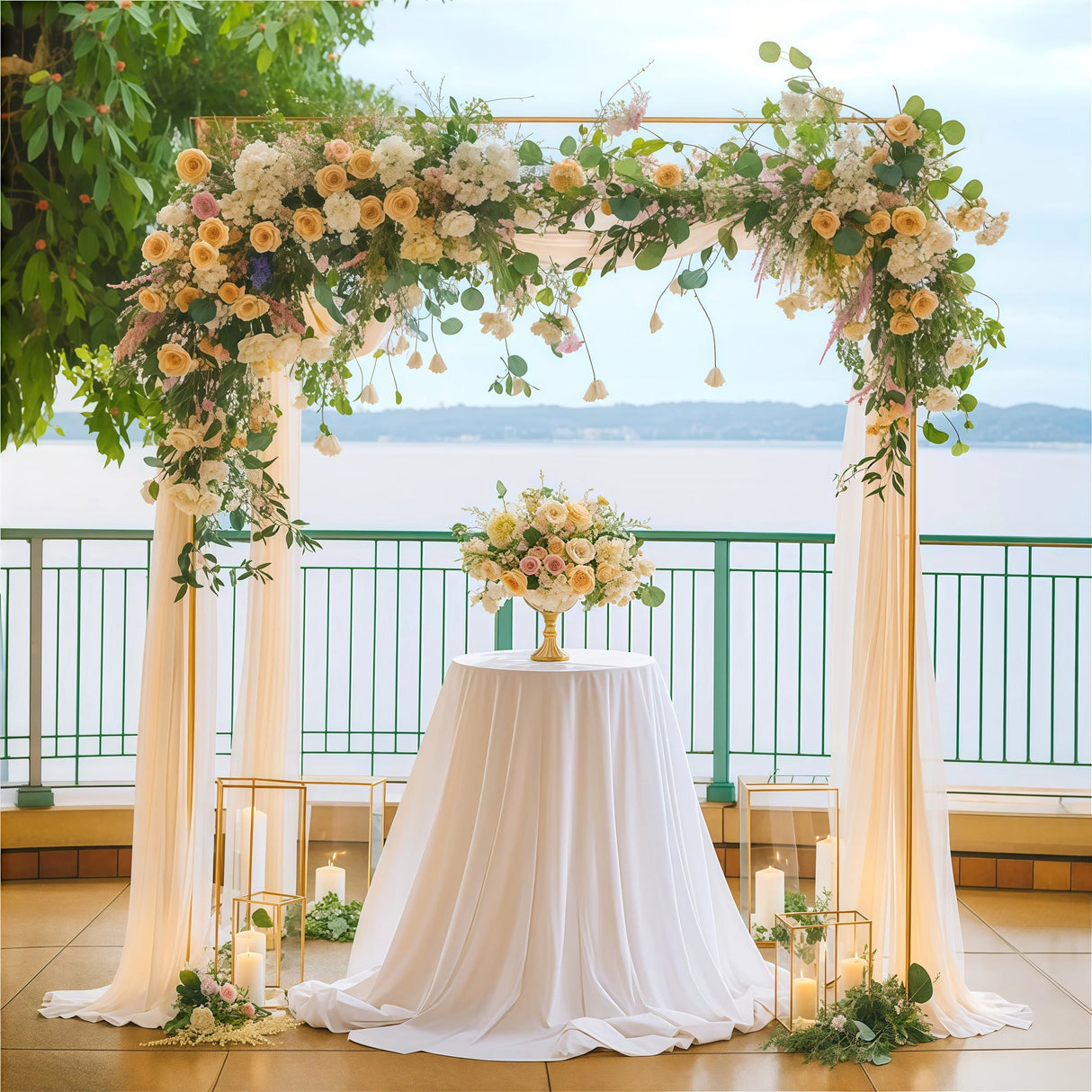 イベント・パーティー装飾 メタル製スクエア型デコレーションフレーム 3サイズ展開