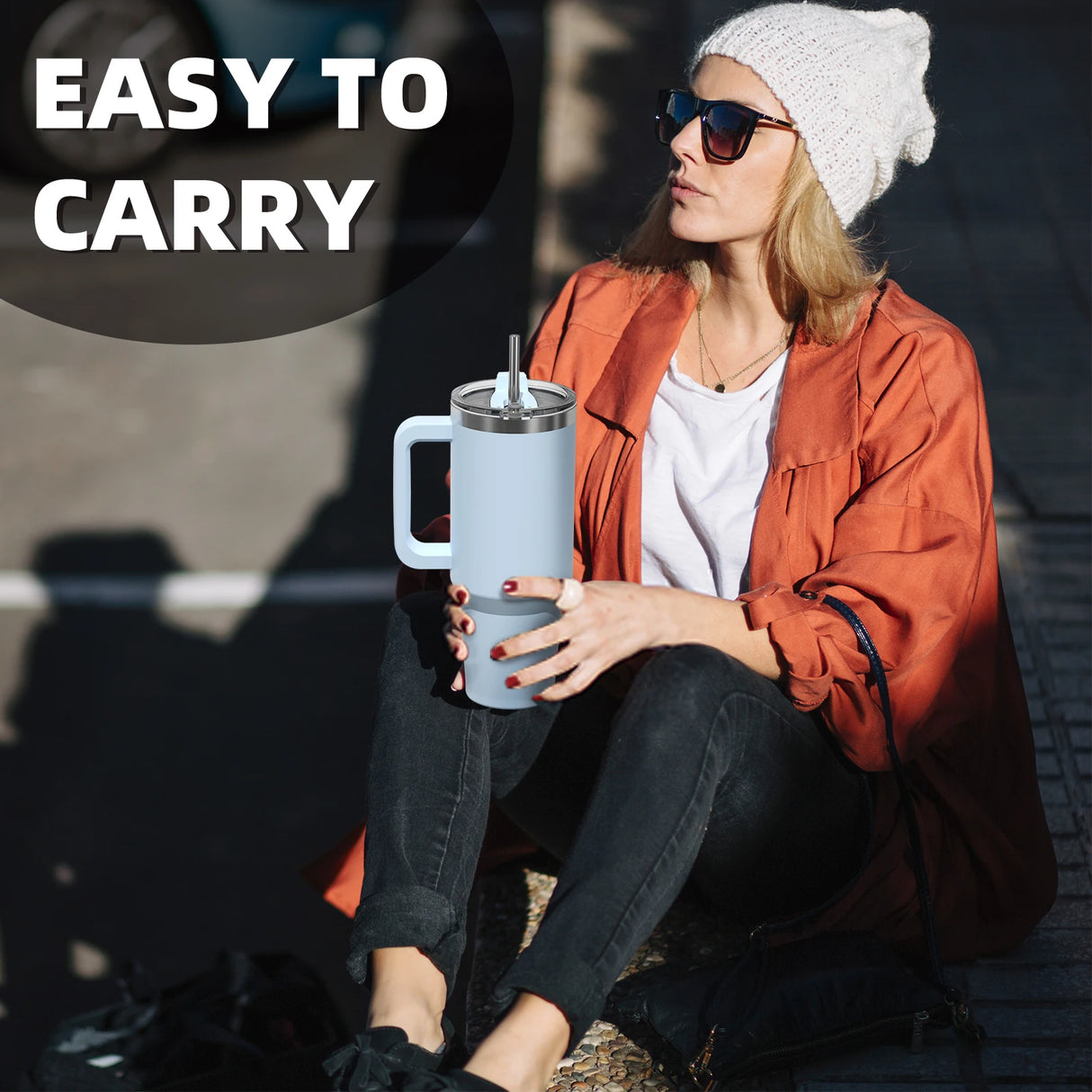 |イベント・ノベルティ用品 | 大容量断熱ストロー付タンブラー | 891ml | 1182ml