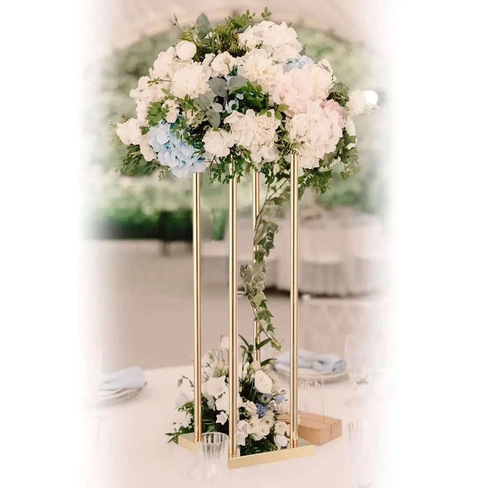 結婚式・インテリア装飾|ゴールドメタルフラワースタンド
