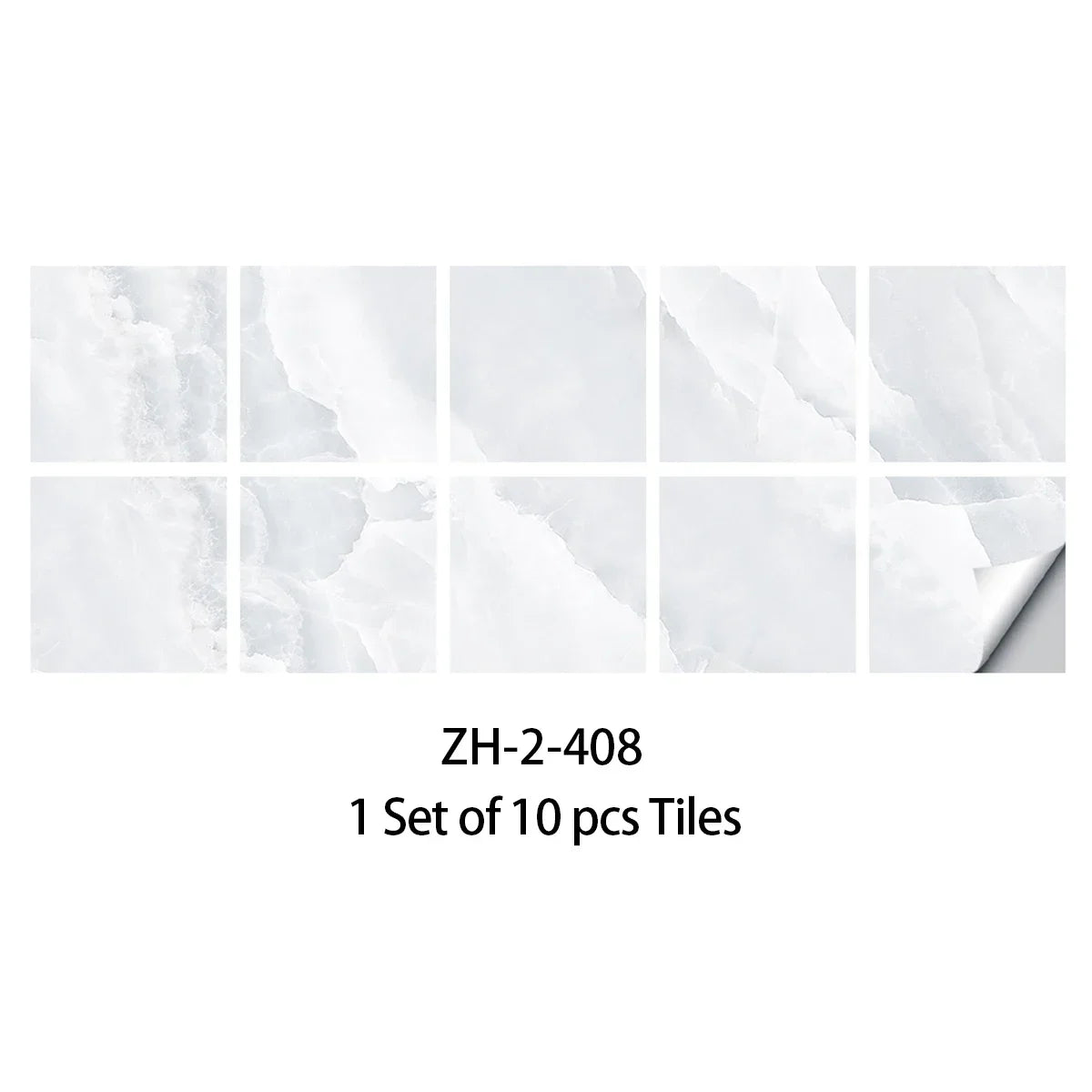 DIYフロアシート 大理石タイル風 ステッカー 10枚入/20枚入 豪華