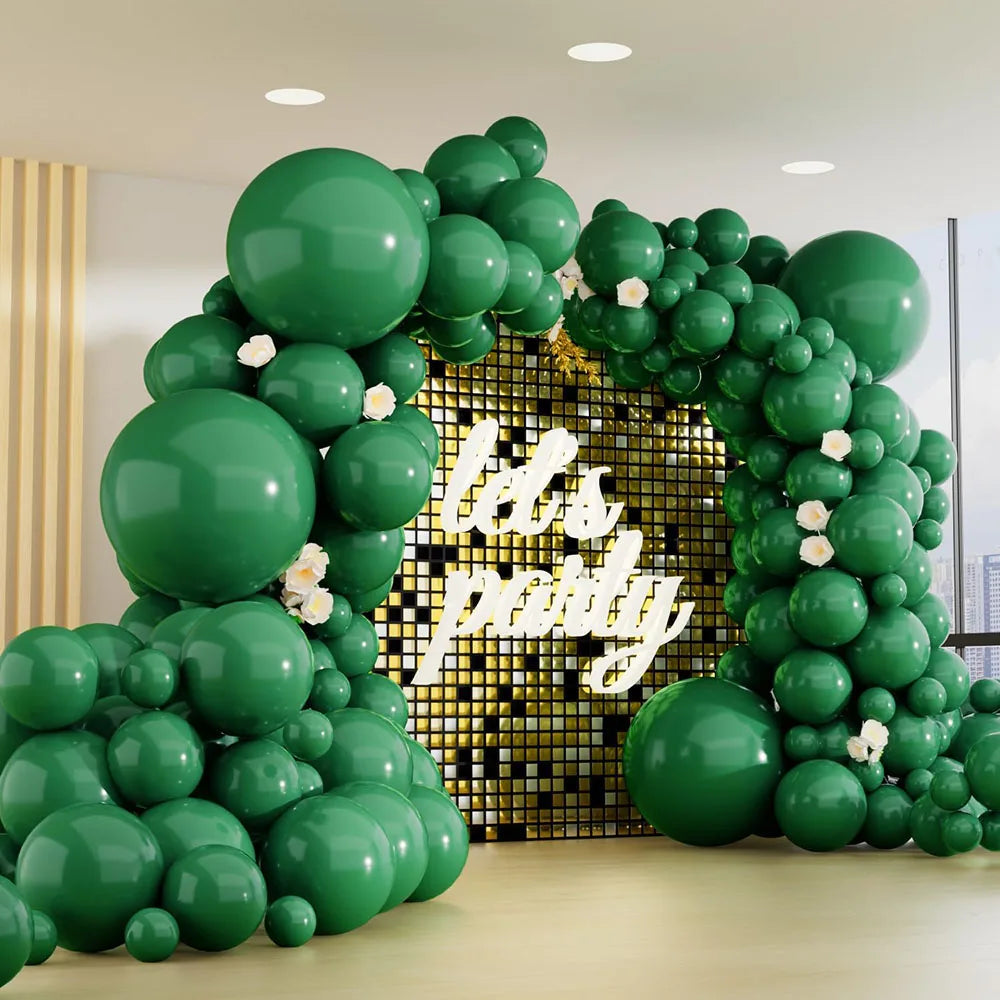 150個入り多サイズ黒バルーンセット