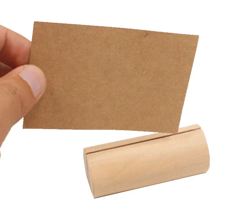 イベント・結婚式装飾|天然木製席札クリップ 写真ディスプレイ用