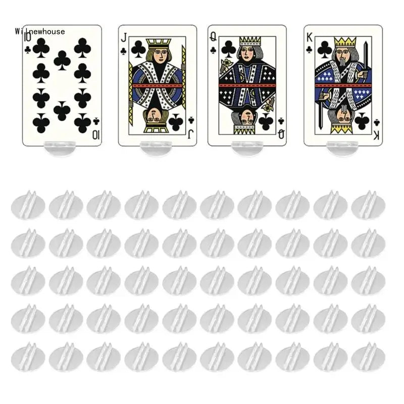 イベント・パーティーグッズ|アクリルラウンドカードホルダー50個セット