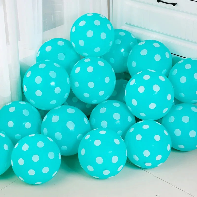 12インチ透明水玉バルーン 赤いドット型