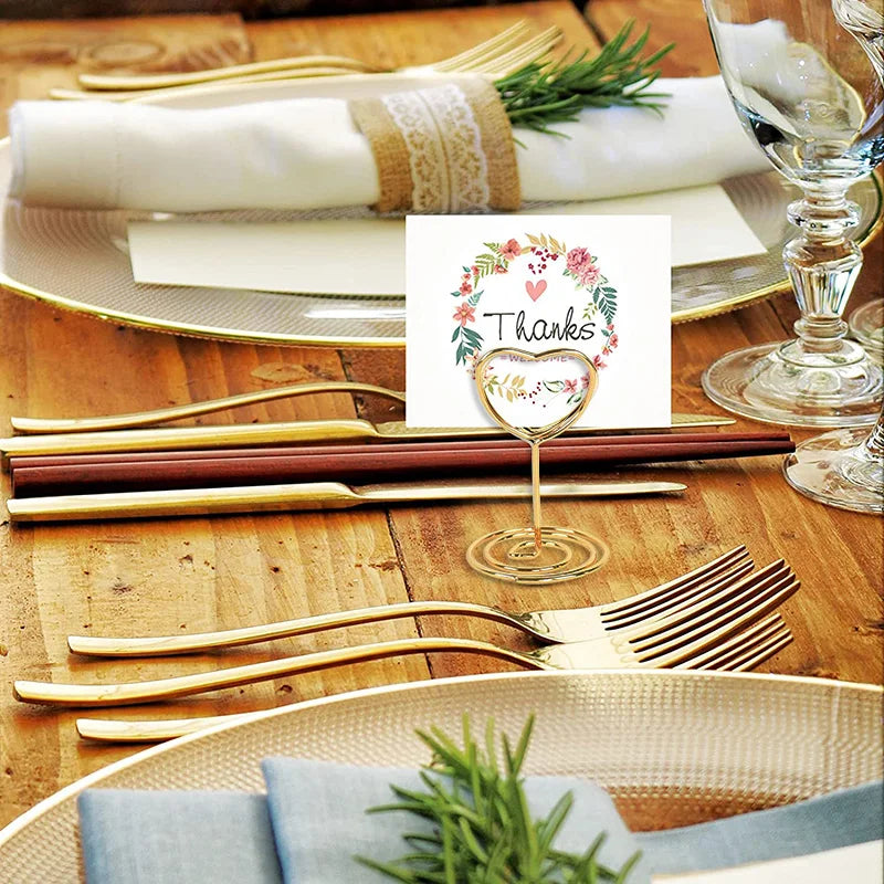 イベント・結婚式装飾|金属製プレースカードホルダー 10個セット