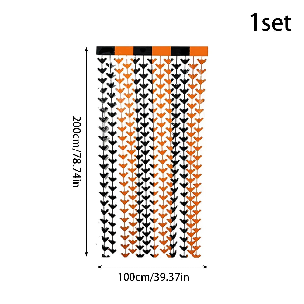 イベント・ハロウィン装飾|ハロウィン柄カーテンデコレーションセット