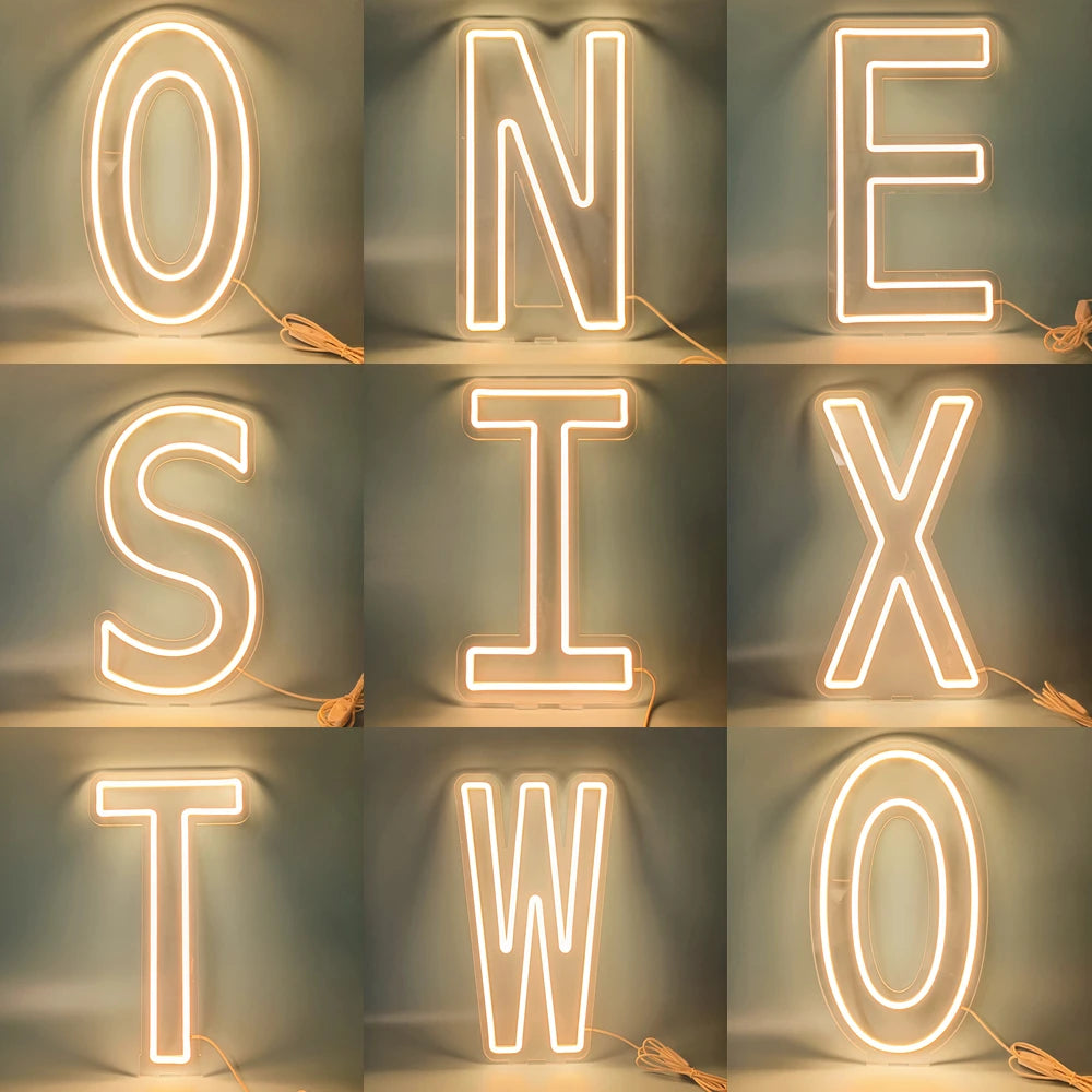 アルファベット型LEDライト USB電源タイプ