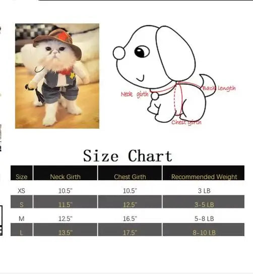 イベント・ハロウィングッズ|カウボーイ犬用コスチューム