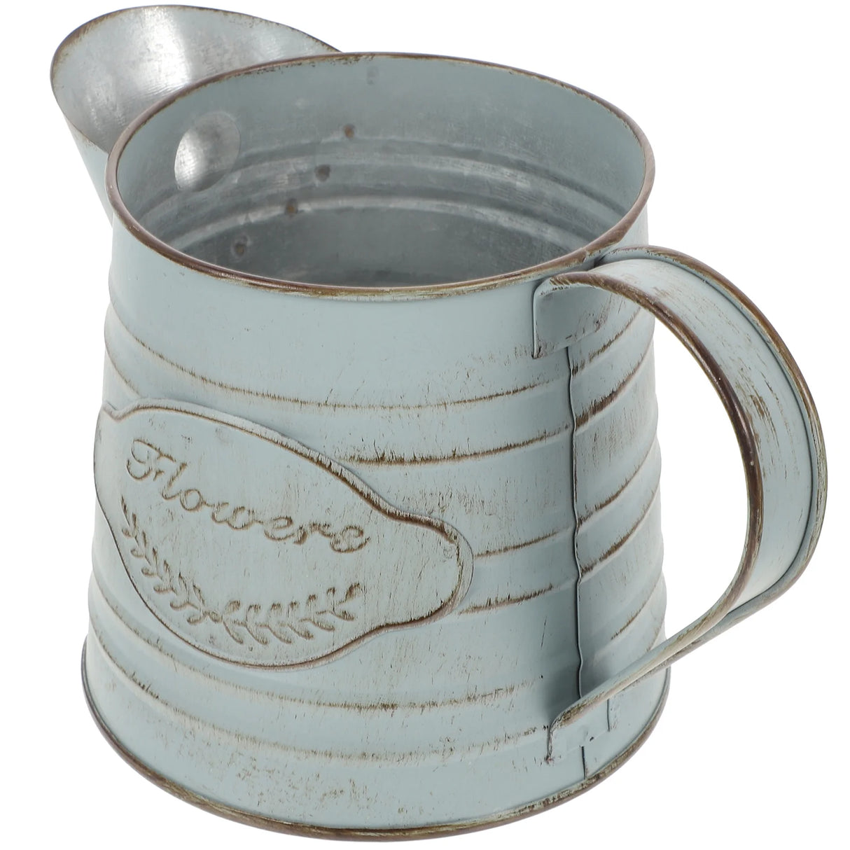 ブリキの植木鉢・農家風・装飾・アレンジメント