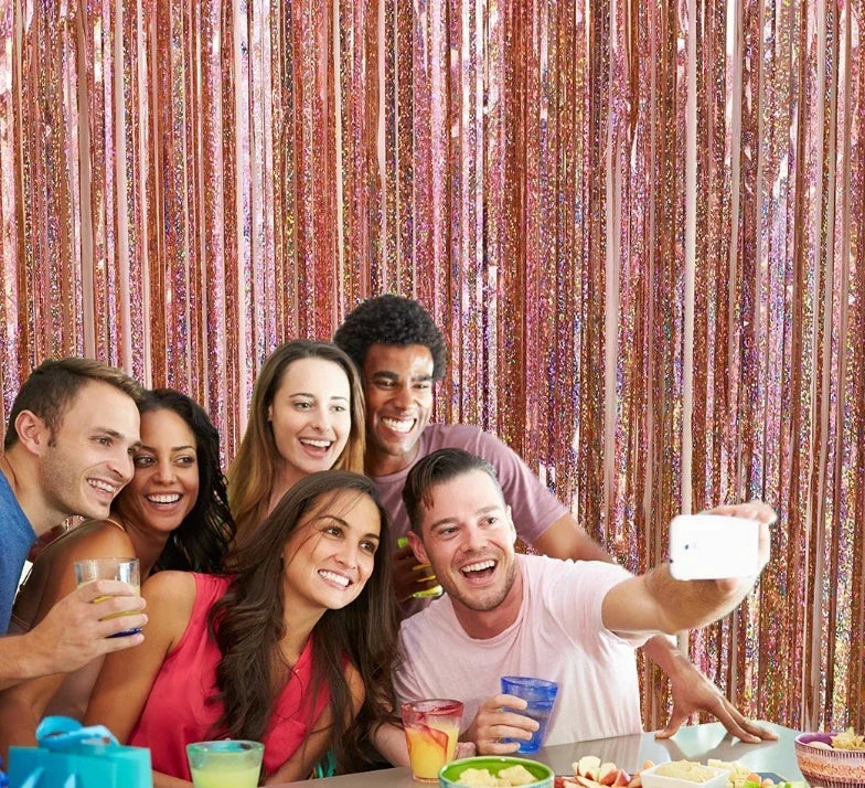 パーティー・インテリア用装飾 キラキラ!ホイル素材カーテン 誕生日用