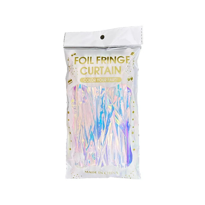 パーティー・インテリア用装飾 キラキラ!オーロラカラーカーテン 光反射