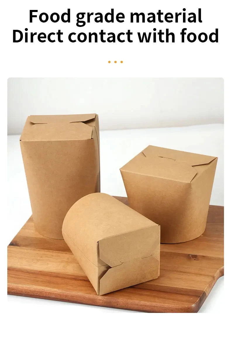 |イベント・ノベルティ用品 | 電子レンジ可 耐油クラフト紙フードBOX | 100/550/700ml