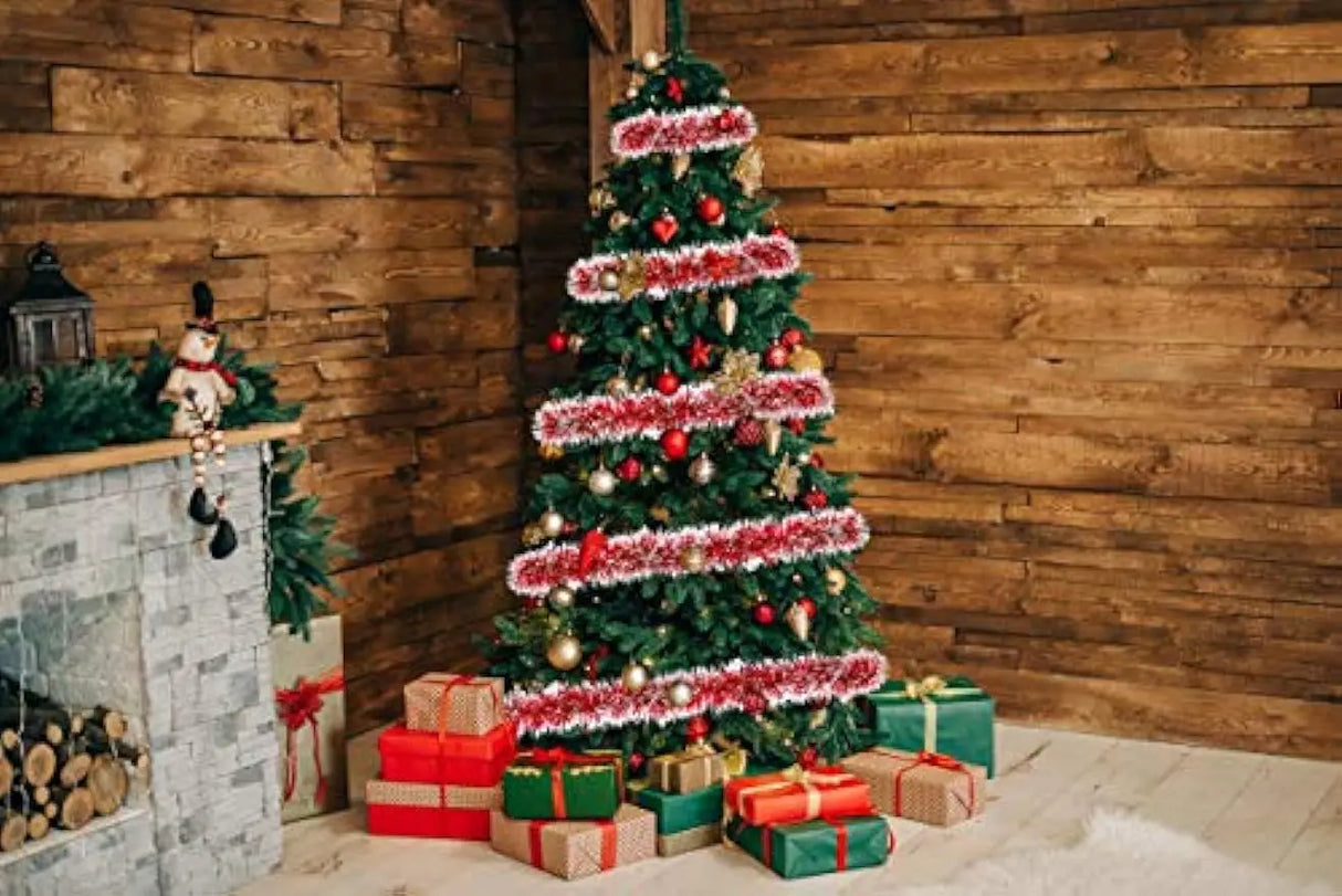 クリスマスリース|メタリックストリーマー 緑 2m