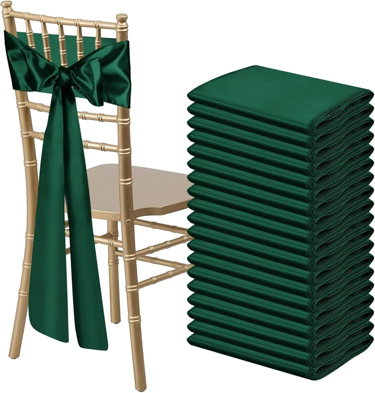 インテリア・パーティ装飾 | サテン椅子リボンセット | 全長2.75m