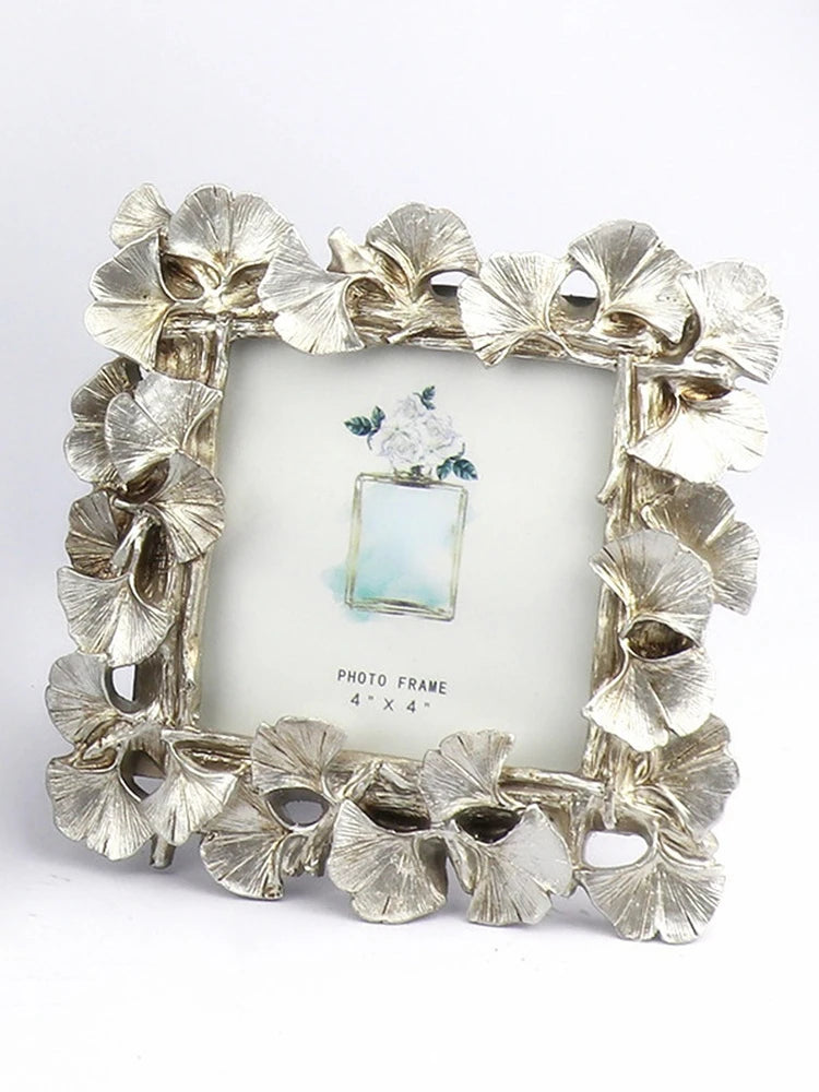 結婚式・インテリア装飾|エレガントな金色イチョウのフォトフレーム