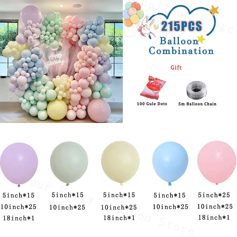バルーン装飾 カラーバルーンセット 82個~215個入 豊富な数量