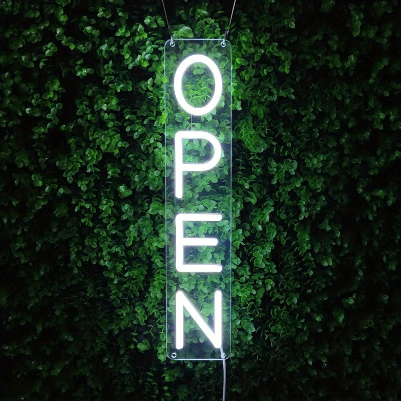 OPEN 縦LEDネオンサイン(ネオン看板)