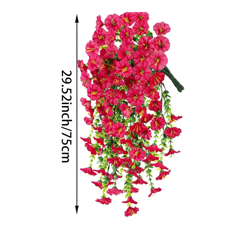 人工グリーン植物・吊り下げ式・人工ユーカリ・アサガオ