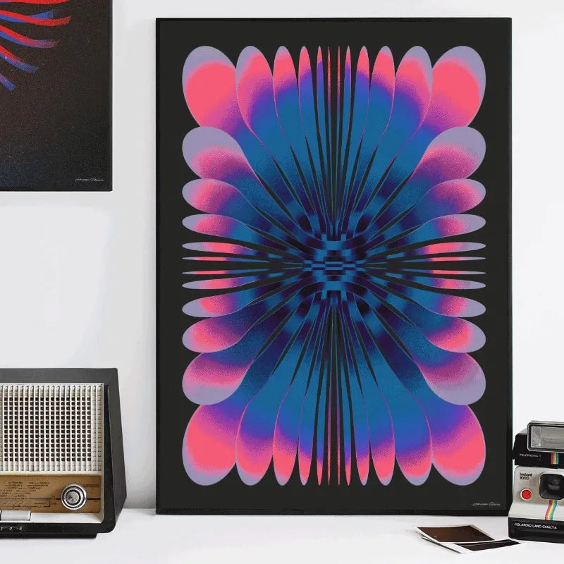 イベント・ハロウィングッズ|抽象未来主義キャンバスアートポスター