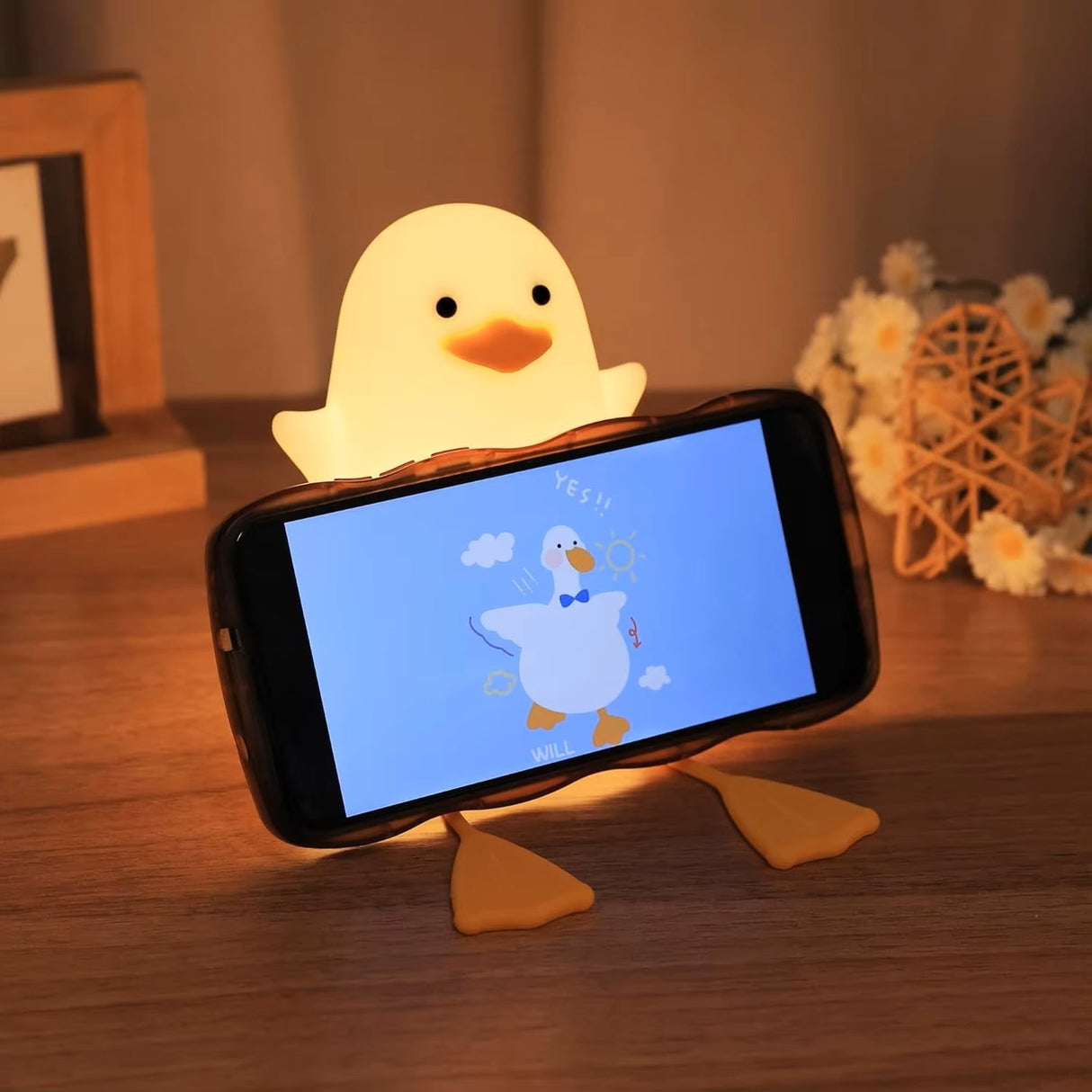【インテリア用LEDライト】カワイイ!あひる型LEDライト