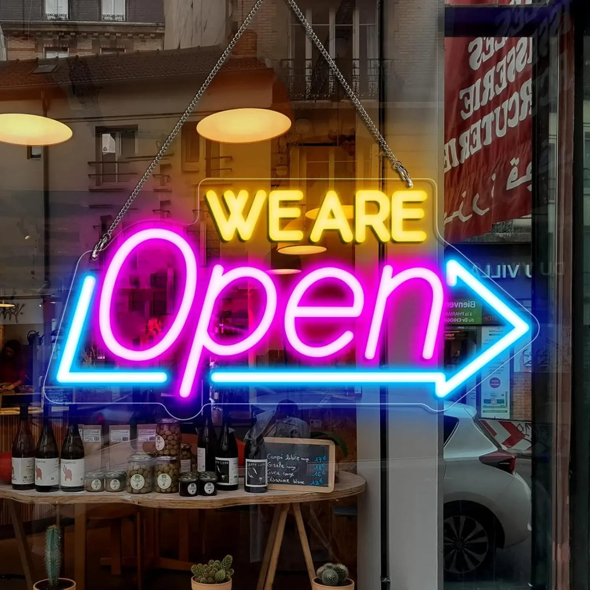 WE ARE OPEN LEDネオンサイン(ネオン看板)