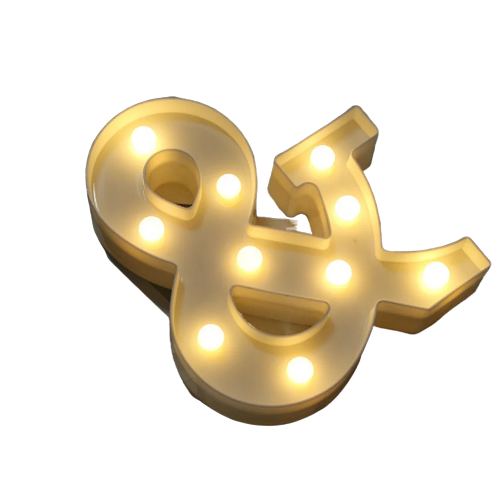 【LED装飾】LEDライト・デコレーションライト(ハート/アルファベット/数字)16cm/22cm プラスチック 電池式