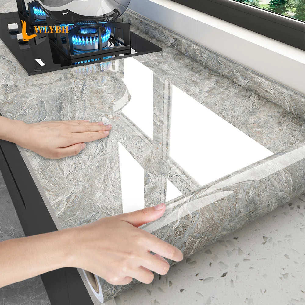 DIY用 天然石タイル風 ステッカー 40c幅 1M/3M/5M 消臭・防汚機能
