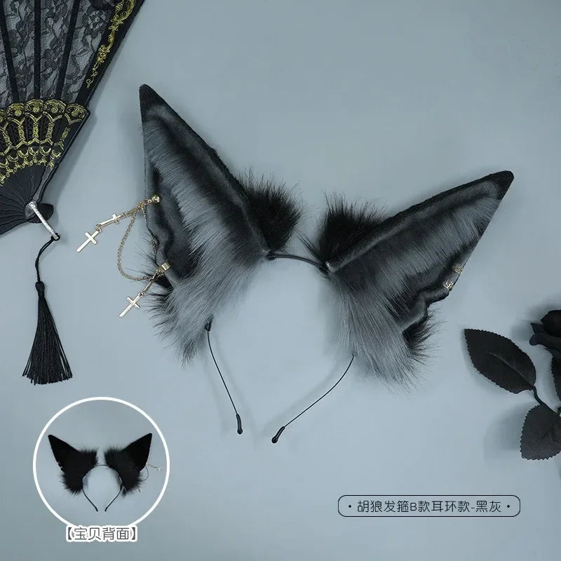 イベント・ハロウィングッズ|リアルな 狼耳カチューシャ