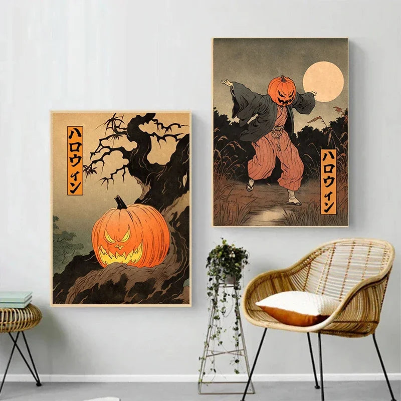 イベント・ハロウィングッズ|日本の幽霊アート キャンバスプリント