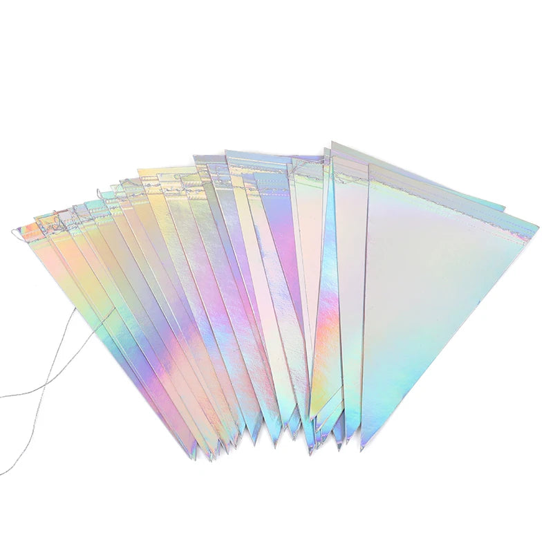 イベント・クリスマス装飾|虹色星型ガーランドバナー