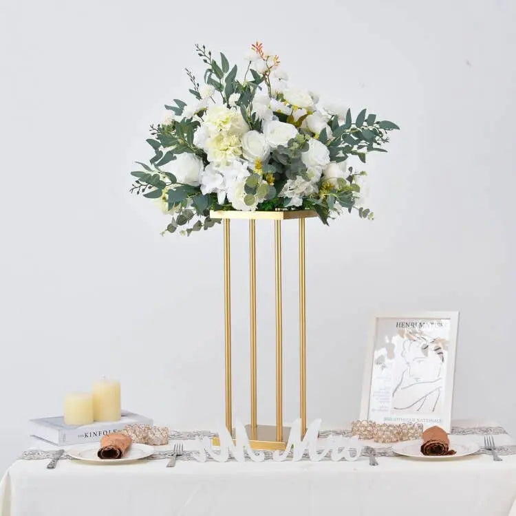 結婚式・インテリア装飾|ゴールドメタルフラワースタンド