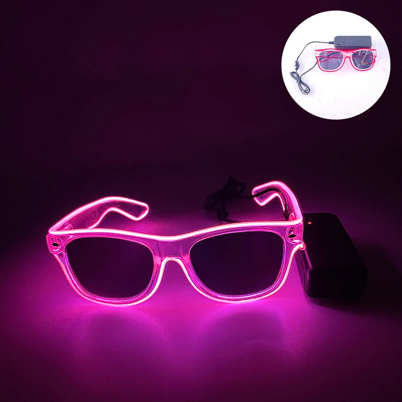 イベント・ハロウィングッズ|パーティー用 LEDライトで光る!メガネ