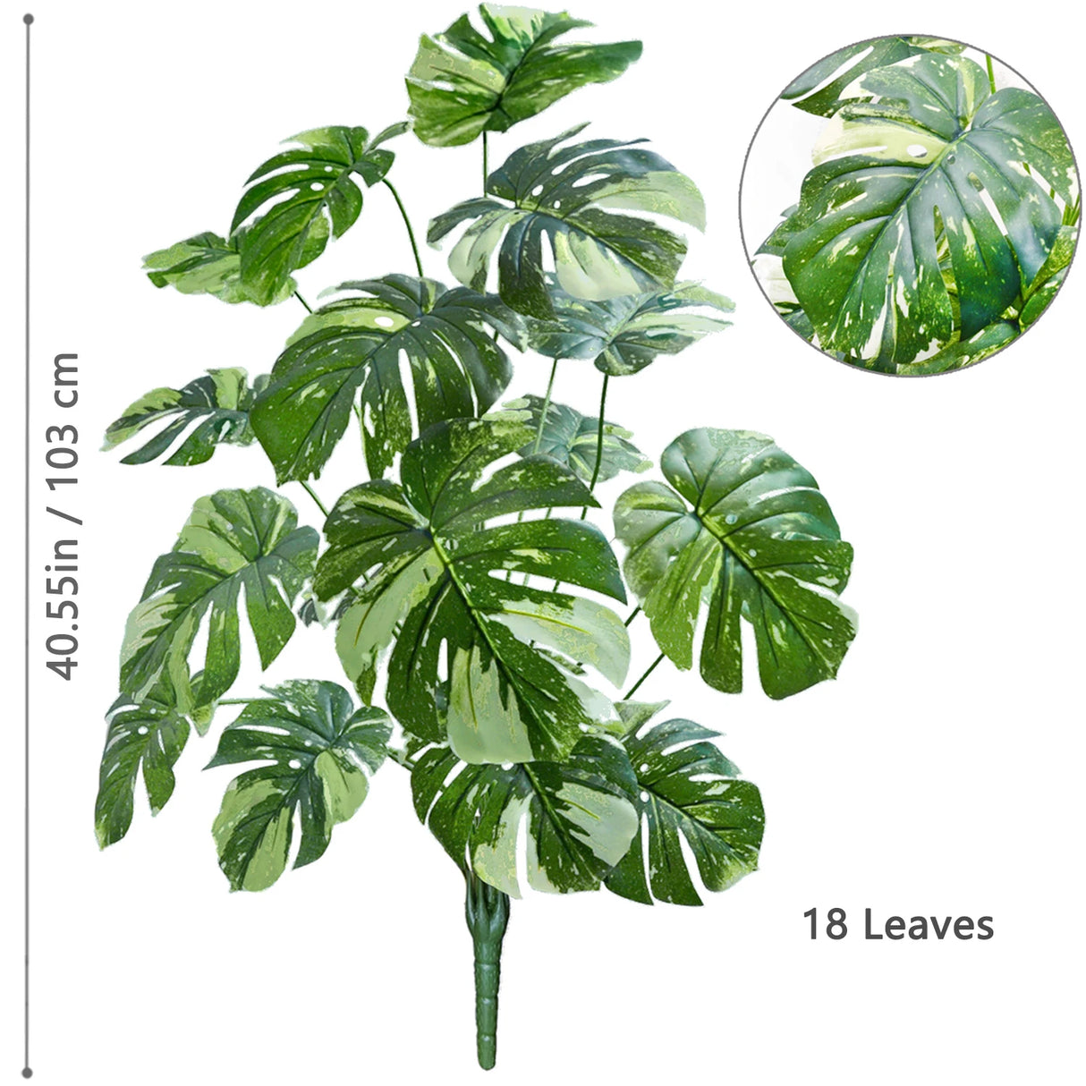 60~103cm・40.55インチ・人工モンステラ・ポトス