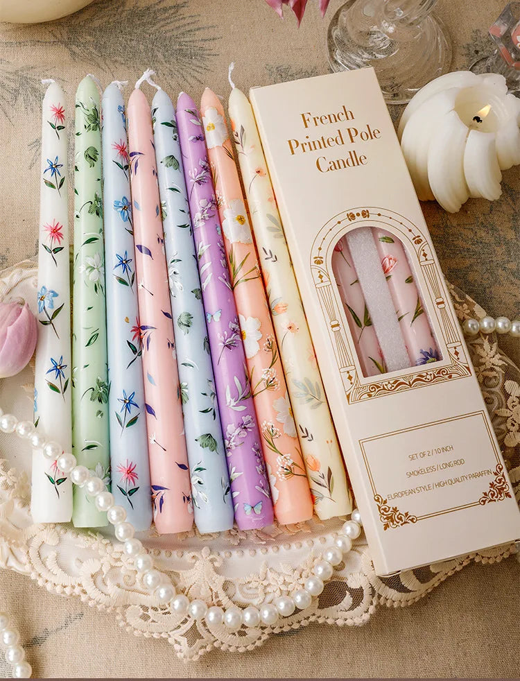 ヨーロピアンスタイルのロングキャンドル