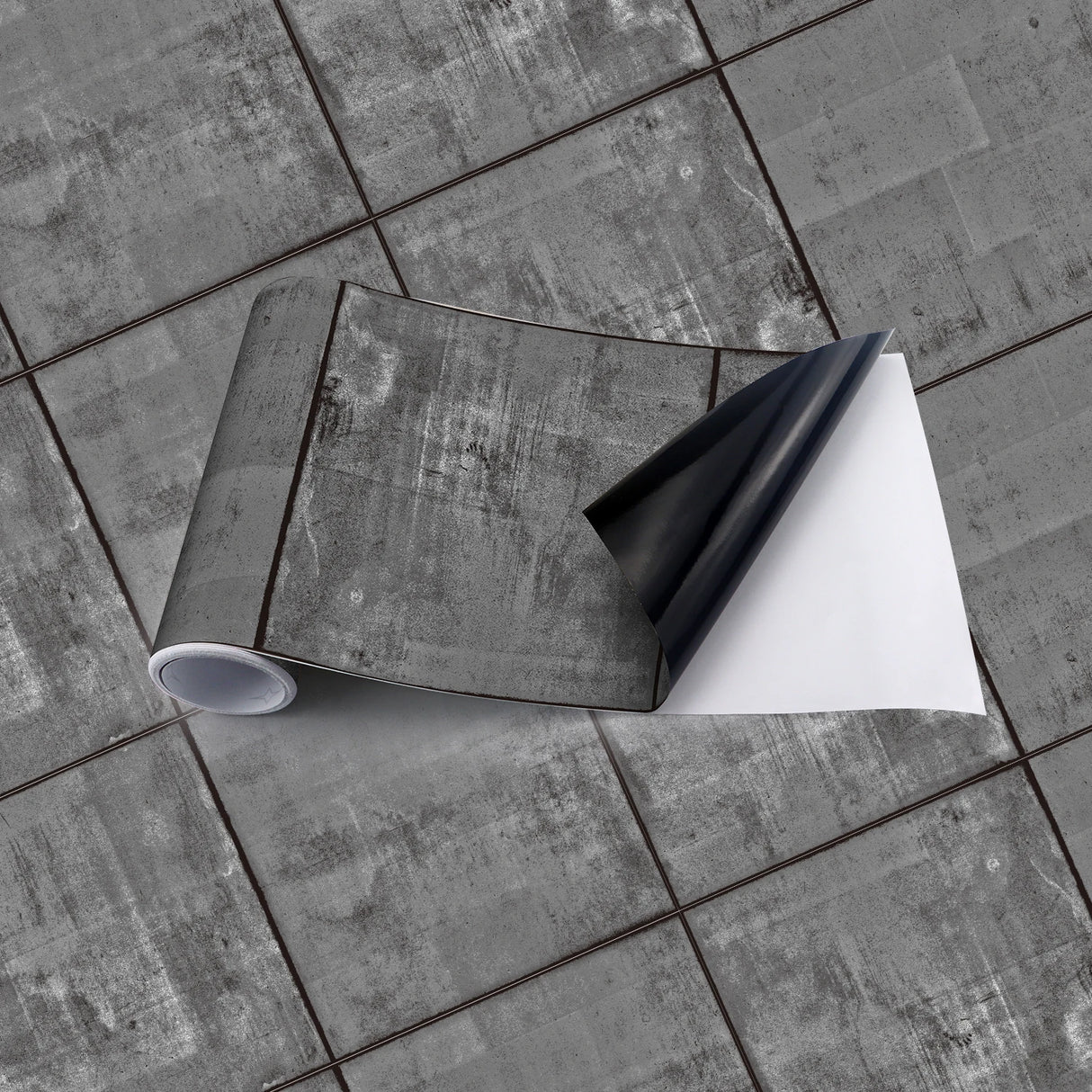 DIYフロアシート モダン柄タイル風パターンシート ステッカー 幅20cm x 300cm