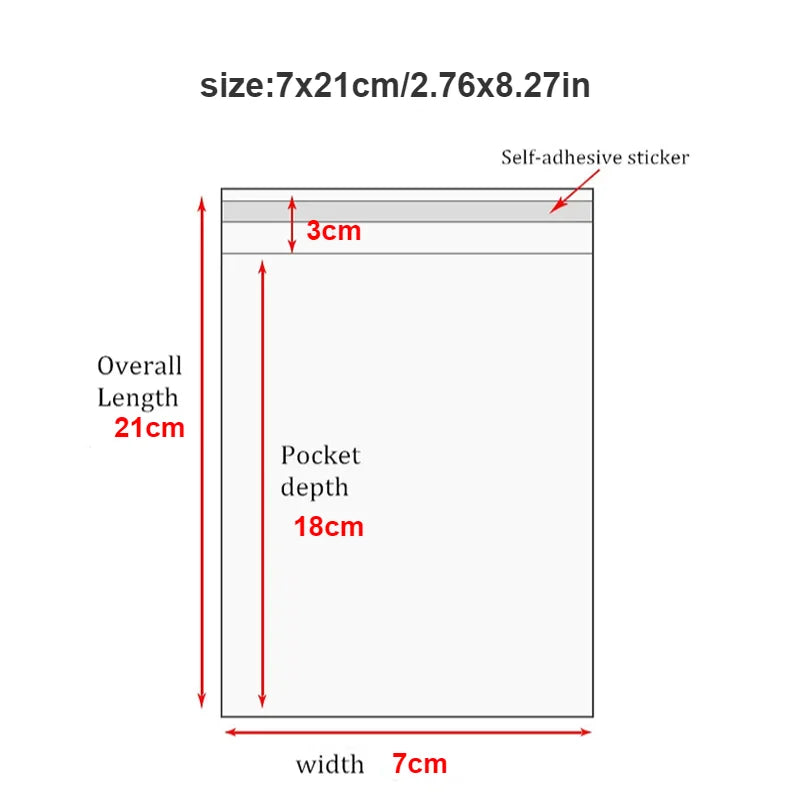 |イベント・ノベルティ用品 | 透明無地OPP袋各種 100枚セット