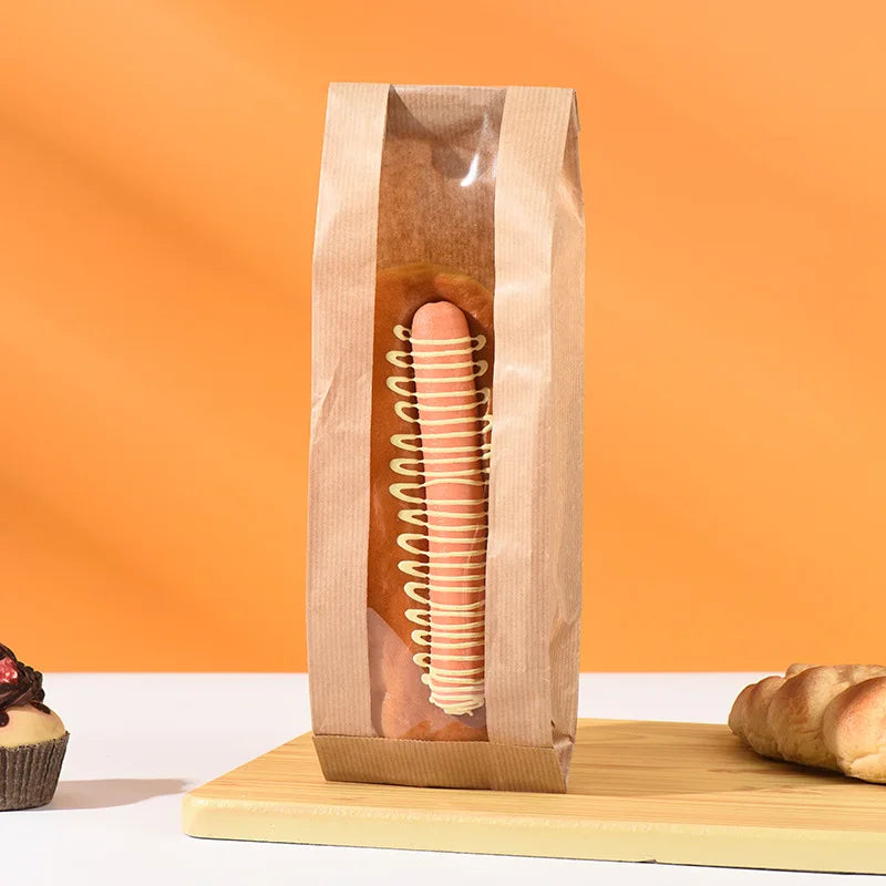 |ノベルティ用品 | 透明窓付きクラフトバッグ 50枚入