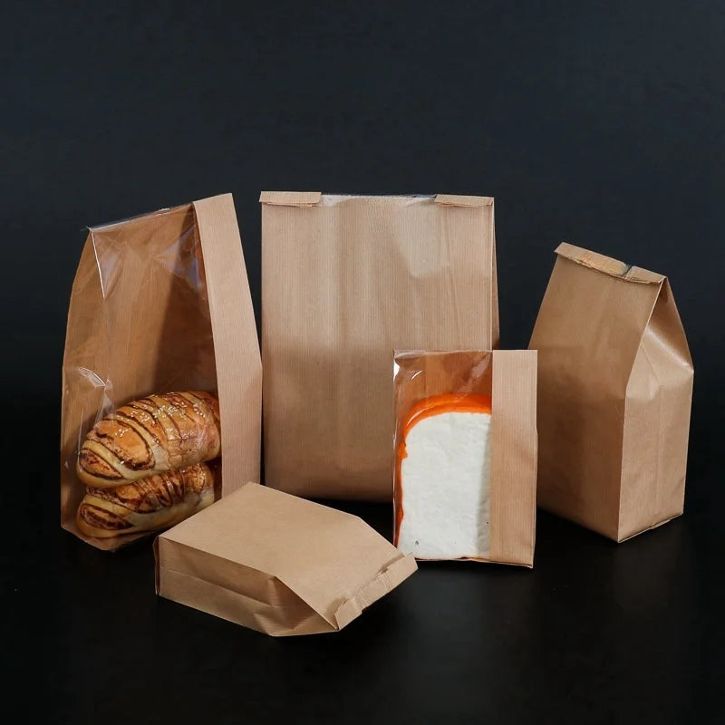 |ノベルティ用品 | 透明窓付きクラフトバッグ 50枚入