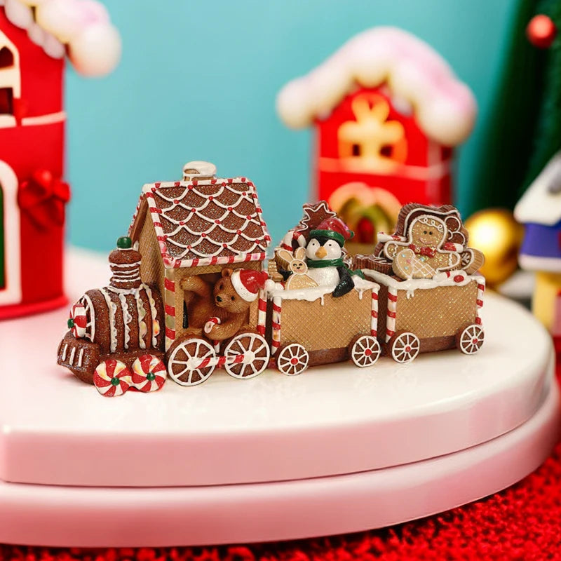 【クリスマス・パーティー装飾】可愛い汽車の置物